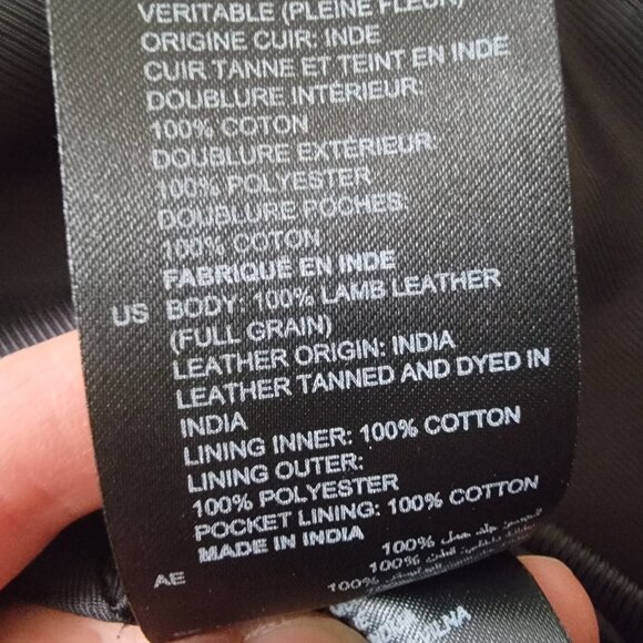 Sandro Leather Biker Jacket | Size US 2-4 | 100% Soft Lamb Leather - Picture 11 of 12